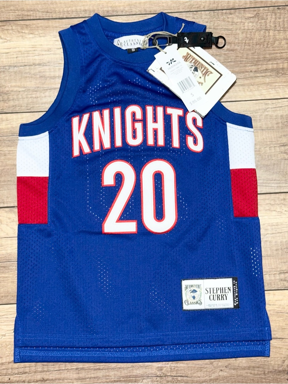 Authentic Classics Headgear Stephen Curry Charlotte Knights Retro Jersey Youth S